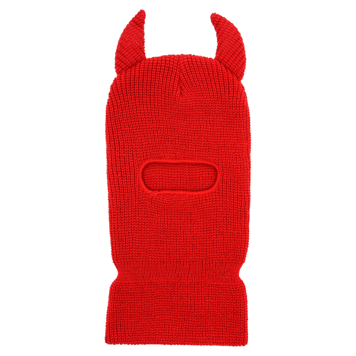 Devil Horns Ear Ski Mask Red Balaclava