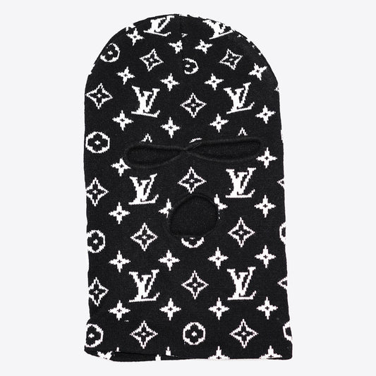 LV Monogram Black/White Ski Mask