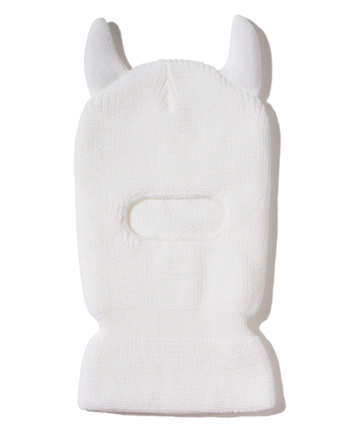 Devil Horns Ear Ski Mask White Balaclava